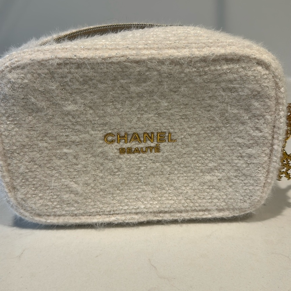 Chanel makeup bag